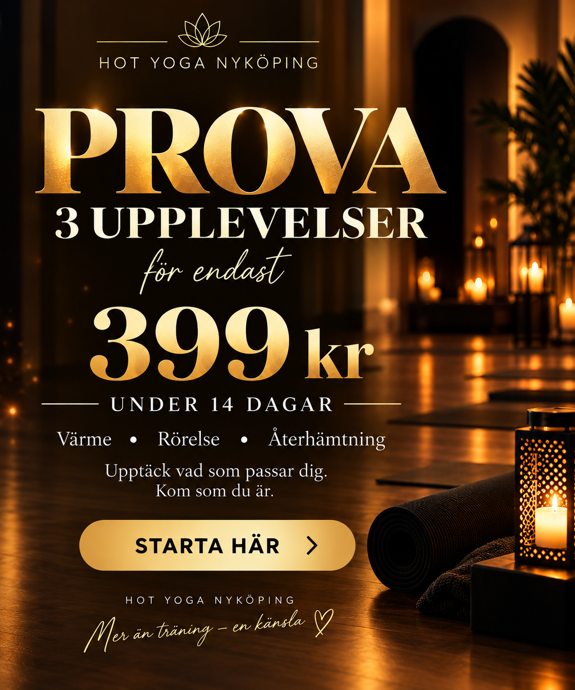 Prova 3 upplevelser för endast 399 kr